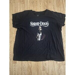 Snoop Dogg Shirt Mens Large Black Hip Hop Graphic Tee 00s Y2K 5XL